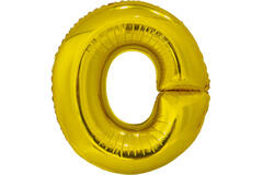Large Letter O Gold Foil Balloon N34 Packaged 78 cm x 69 cm