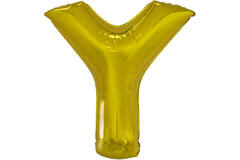 Large Letter Y Gold Foil Balloon N34 Packaged 86 cm x 76 cm
