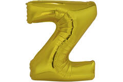 Large Letter Z Gold Foil Balloon N34 Packaged 83 cm x 60 cm