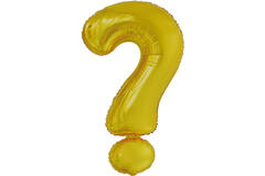 Large Letter ? Gold Foil Balloon N34 Packaged 89 cm x 53 cm