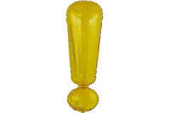 Large Letter ! Gold Foil Balloon N34 Packaged 85 cm x 28 cm