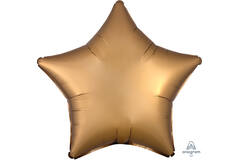 Standard Silk Lustre Gold Star Foil Balloon C16 Packaged 48 cm