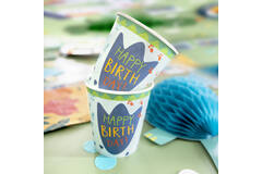 8 Paper Cups Dino-Mite Paper  250 ml