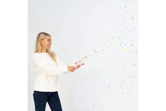Confetti Cannon Multicolor Round Pastel Paper 40 cm