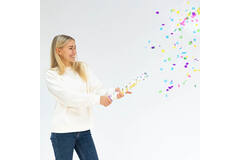 Confetti Cannon Multicolor Round Paper 40 cm