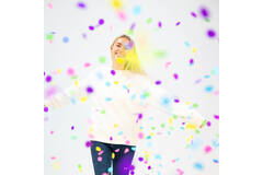 Confetti Cannon Multicolor Round Paper 40 cm
