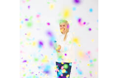 Confetti Cannon Multicolor Round Paper 60 cm