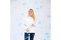 Confetti Cannon Gender Reveal Boy Round Paper 40 cm