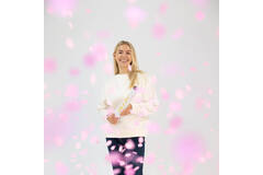 Confetti Cannon Gender Reveal Girl Round Paper 40 cm