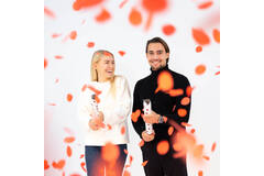 Confetti Cannon Rose Petals Red Paper 40 cm