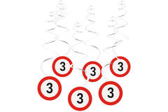 6 Deco Swirls, to personalize with numbers, Construction Part