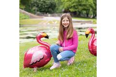 Walking Balloon Flamingo Foil Balloon W24 Packaged 83 cm x 71 cm