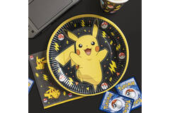 8 Plates Pokémon 2024 Paper Round 23 cm