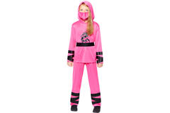 Child Costume Ninja Warrior Pink 10-12 yrs