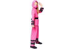 Child Costume Ninja Warrior Pink 10-12 yrs
