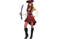 Adult Costume Castaway Pirate Größe M/L