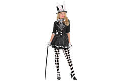 Adult Costume Dark Mad Hatter Size XL