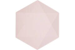 6 plates hexagonal Vert Decor, 26,1 x 22,6cm, pink
