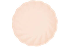 6 plates round Vert Decor, 22,9cm, apricot