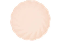 6 plates round Vert Decor, 18,8cm, apricot