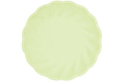 6 plates round Vert Decor, 18,8cm, green