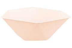 6 bowls hexagonal Vert Decor, 15,8x13,7cm, apricot