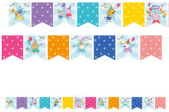 Pennant Banner Peppa Pig Paper 2,4 m