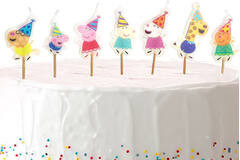 7 Mini Character Candles Peppa Pig 2,4 cm - 5,4 cm