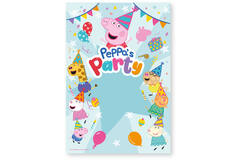 Backdrop Peppa Pig Fabric 2 m x 1,4 m