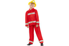 Child Costume Firefighter Age 8-10 Years