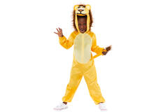 Child Costume Plush Lion Onesie Age 4-6 Years