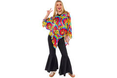 Adult Costume Tie Dye Poncho One Size