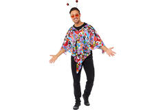 Adult Costume 90's Hippy Poncho One Size