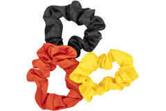 3 Hair Ties All Over Germany Fabric 8 cm x 2 cm
