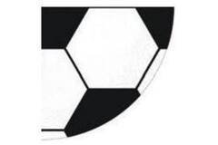 12 Soccer Napkins All Over Germany Paper Round 32 cm x 32 cm