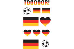 Temporary Tattoos All Over Germany 17,5 cm x 10 cm