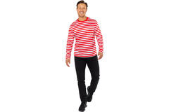 Adult Costume Cologne Striped Top - Mens Size M
