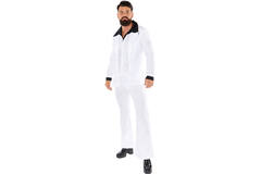 Adult Costume 70's Suit White Size S