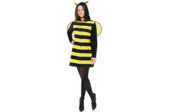 Adult Costume Bee Fleece Dress - Ladies Size M/L