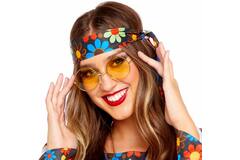 Hippie Glasses Yellow One size