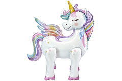 Multi Unicorn Foil Balloon H60 Packaged 55 cm x 63 cm