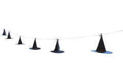 6 Witch Hats String of Lights with 36 LEDs Outdoor Use 7,3 m