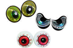 2 LED Light up Pumpkin Eyes Color Changing for Pumpkin Carving Assorted 3 Designs