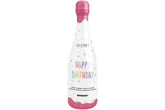 Confetti Bottle Multicolor Rectangular Paper 32cm Pink Bottle