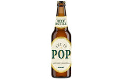 Confetti Popper Beer Bottle Gold Rectangular Foil 23cm