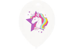 6 Latex Balloons Unicorn Dreams