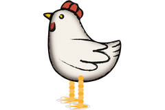 Walking Balloon Hen W24 packaged