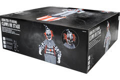Animatronic Standing Clown on Stage 50 cm x 50 cm x 1.8 m