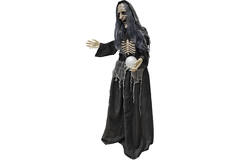 Animatronic Standing Witch with Magic Ball 62 cm x 30 cm x 1.76 m