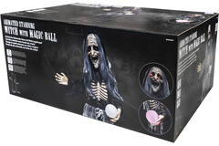 Animatronic Standing Witch with Magic Ball 62 cm x 30 cm x 1.76 m